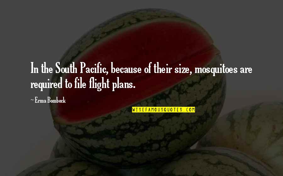 Idle Love Quotes By Erma Bombeck: In the South Pacific, because of their size,