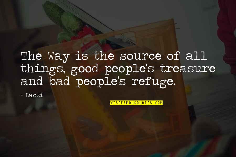 Idyllically Peaceful Quotes By Laozi: The Way is the source of all things,
