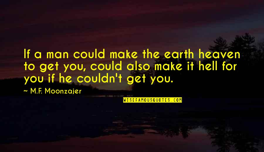 Ielts Exam Quotes By M.F. Moonzajer: If a man could make the earth heaven