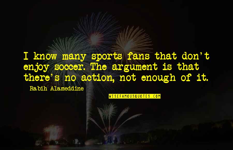 If Anything Happens To Me Quotes By Rabih Alameddine: I know many sports fans that don't enjoy