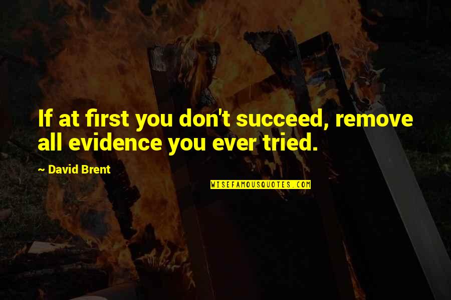 If At First You Don Succeed Quotes By David Brent: If at first you don't succeed, remove all