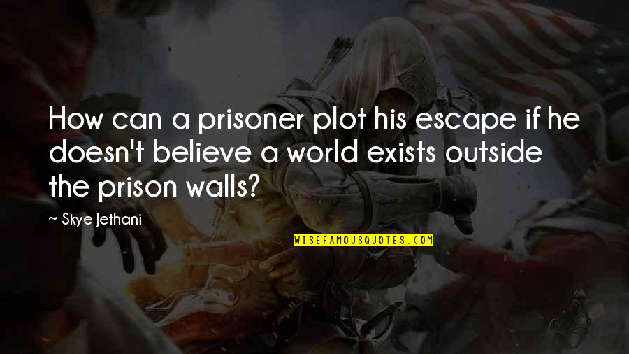 If He Can't Quotes By Skye Jethani: How can a prisoner plot his escape if