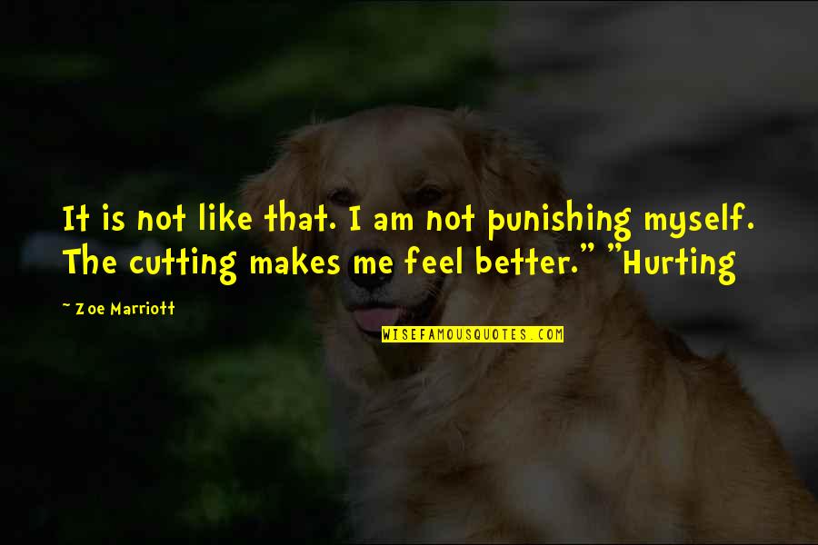 If Hurting Me Quotes By Zoe Marriott: It is not like that. I am not