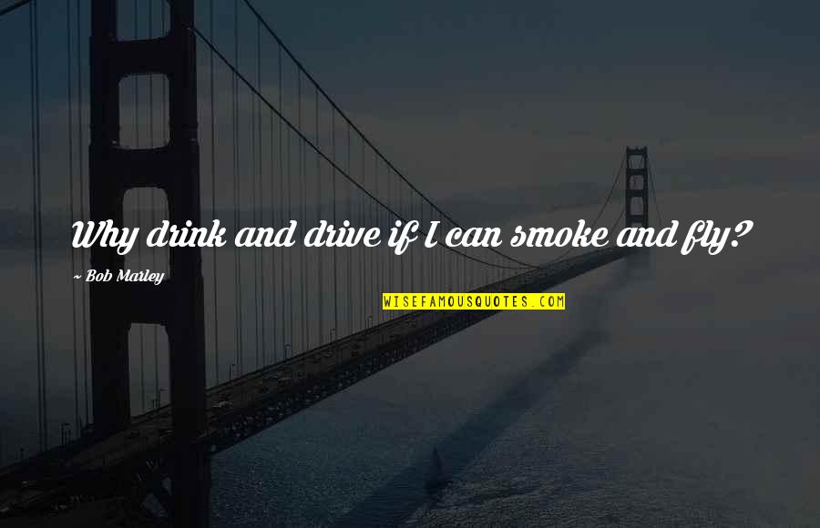 If I Can Fly Quotes By Bob Marley: Why drink and drive if I can smoke