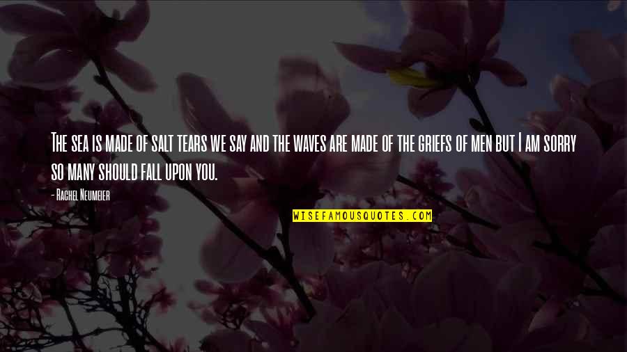 If I Say Sorry Quotes By Rachel Neumeier: The sea is made of salt tears we