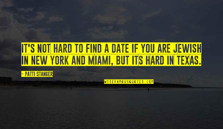 If It's Not Hard Quotes By Patti Stanger: It's not hard to find a date if