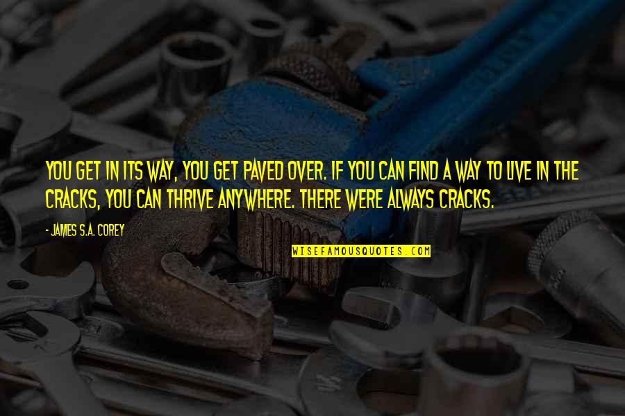 If Its Over Quotes By James S.A. Corey: You get in its way, you get paved