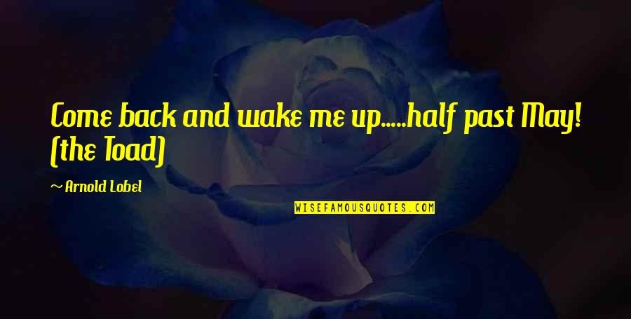 If Life Is Too Rushed Quotes By Arnold Lobel: Come back and wake me up.....half past May!