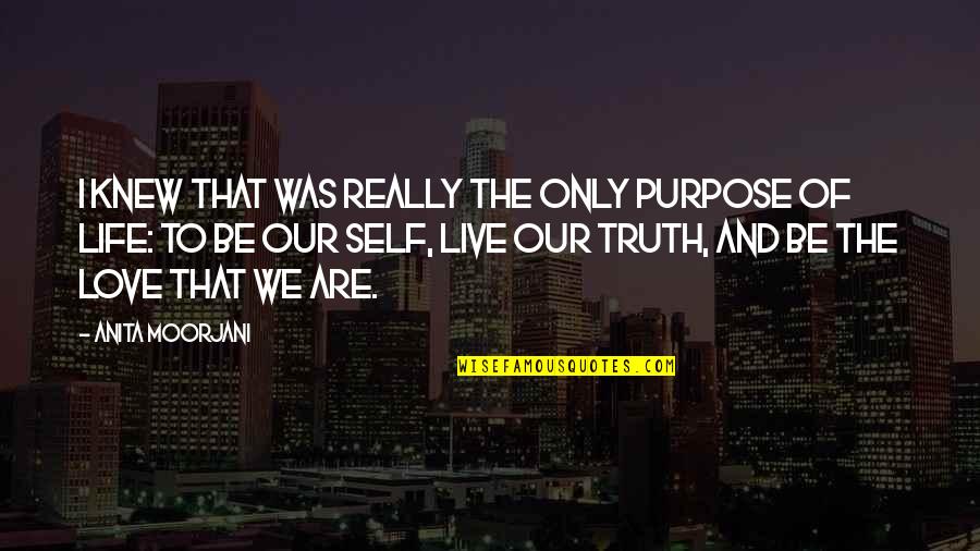 If Only They Knew The Truth Quotes By Anita Moorjani: I knew that was really the only purpose