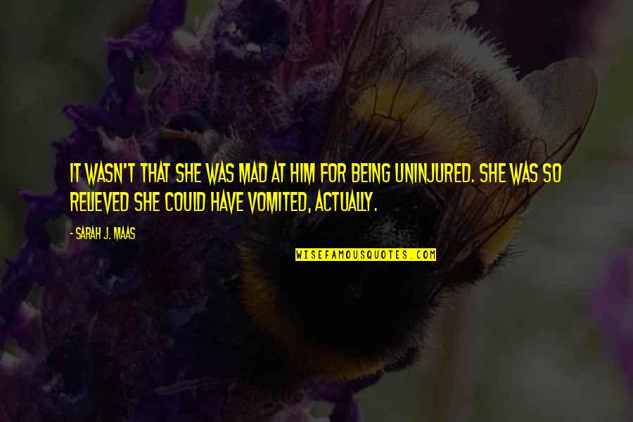 If She's Mad Quotes By Sarah J. Maas: It wasn't that she was mad at him If She's Mad Quotes By Sarah J. Maas: It wasn't that she was mad at him