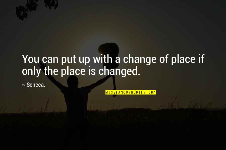 If You Can Change Quotes By Seneca.: You can put up with a change of