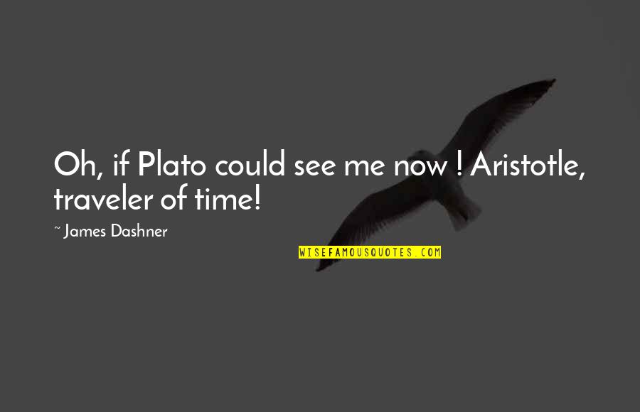 If You Could See Me Now Quotes By James Dashner: Oh, if Plato could see me now !