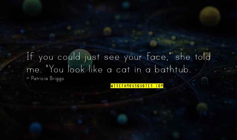 If You Could See Quotes By Patricia Briggs: If you could just see your face," she