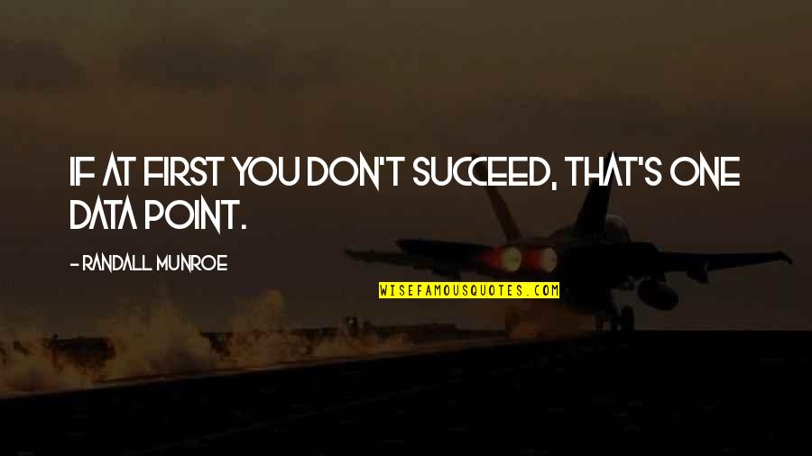If You Don't Succeed Quotes By Randall Munroe: If at first you don't succeed, that's one