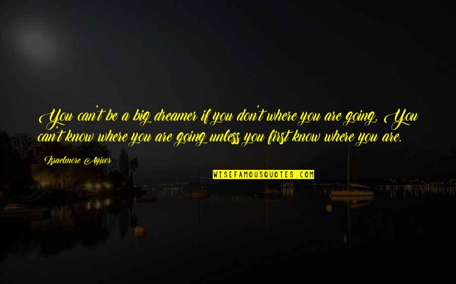 If You Dream Big Quotes By Israelmore Ayivor: You can't be a big dreamer if you If You Dream Big Quotes By Israelmore Ayivor: You can't be a big dreamer if you