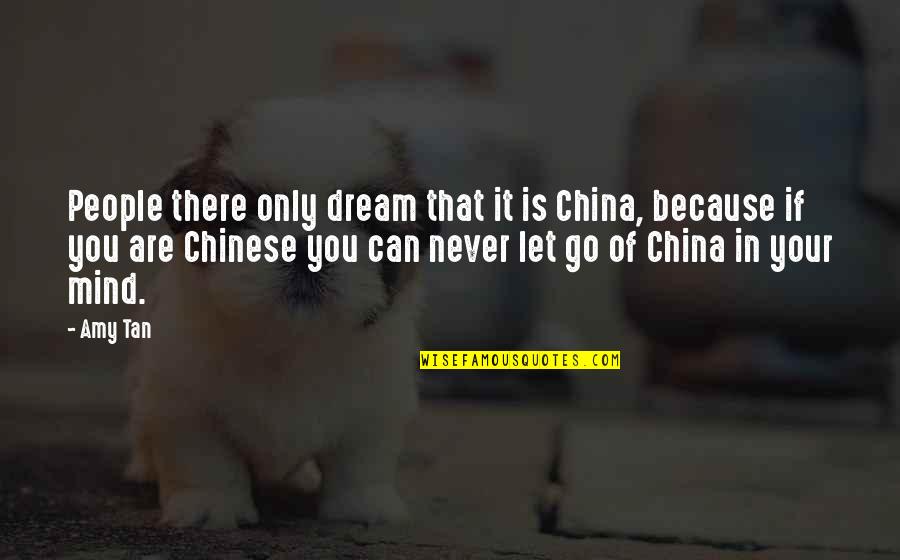 If You Dream It Quotes By Amy Tan: People there only dream that it is China,