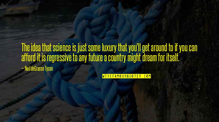 If You Dream It Quotes By Neil DeGrasse Tyson: The idea that science is just some luxury