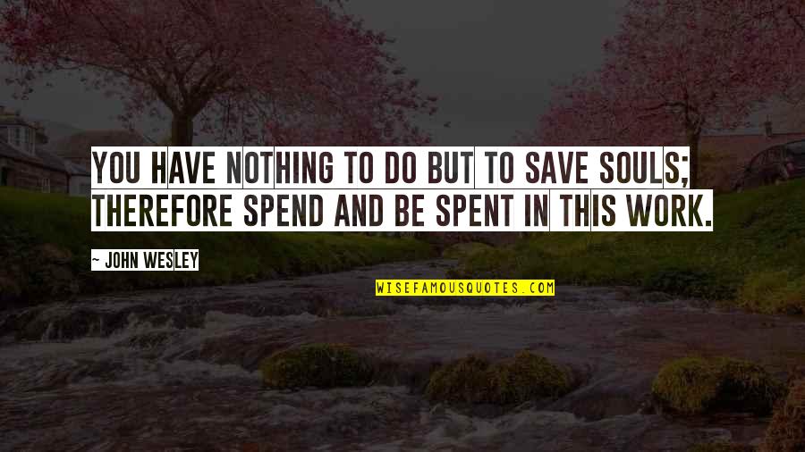 If You Have Nothing To Do Quotes By John Wesley: You have nothing to do but to save