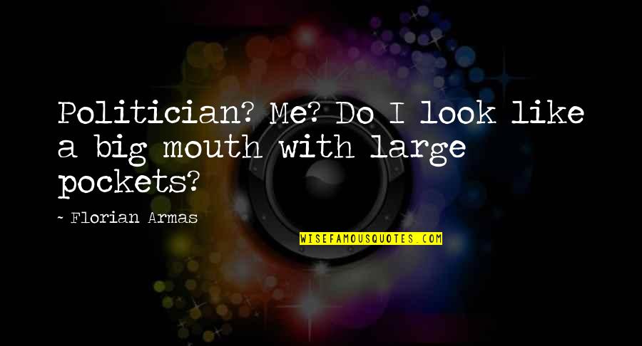 If You Really Like Me Quotes By Florian Armas: Politician? Me? Do I look like a big