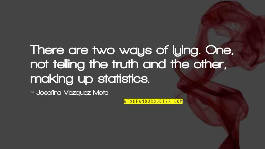 If You Want Something Done Quote Quotes By Josefina Vazquez Mota: There are two ways of lying. One, not If You Want Something Done Quote Quotes By Josefina Vazquez Mota: There are two ways of lying. One, not