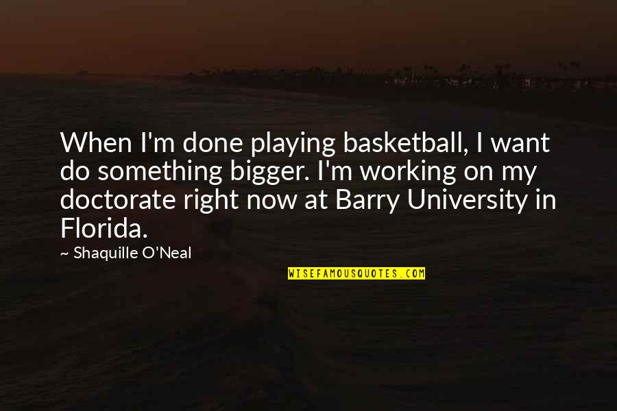 If You Want Something Done Right Quotes By Shaquille O'Neal: When I'm done playing basketball, I want do