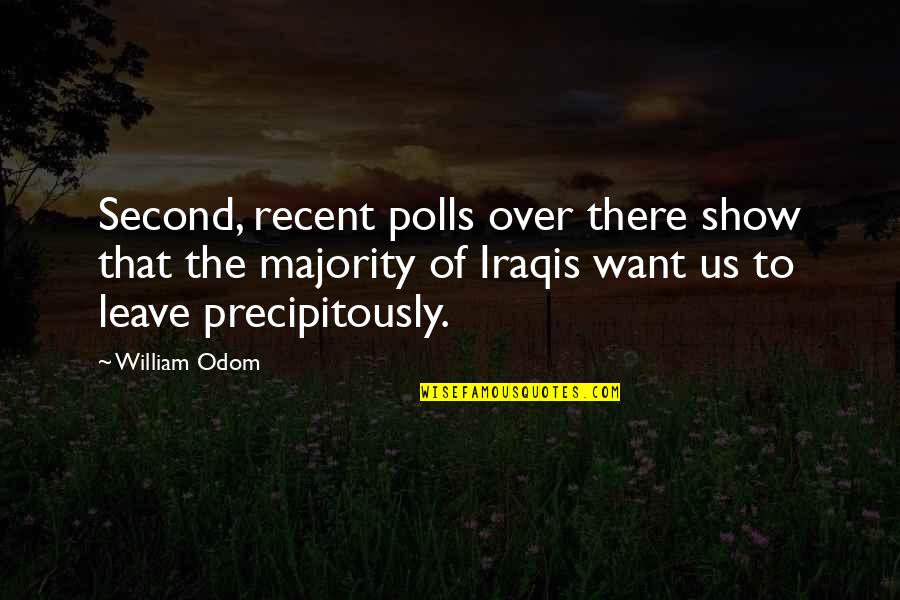 Iftarska Quotes By William Odom: Second, recent polls over there show that the Iftarska Quotes By William Odom: Second, recent polls over there show that the