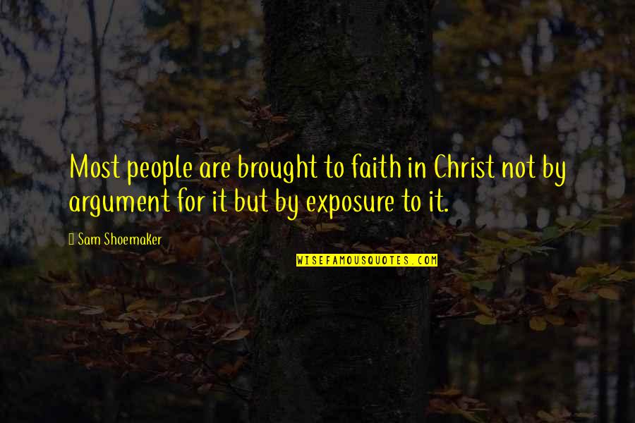 Iftin Quotes By Sam Shoemaker: Most people are brought to faith in Christ