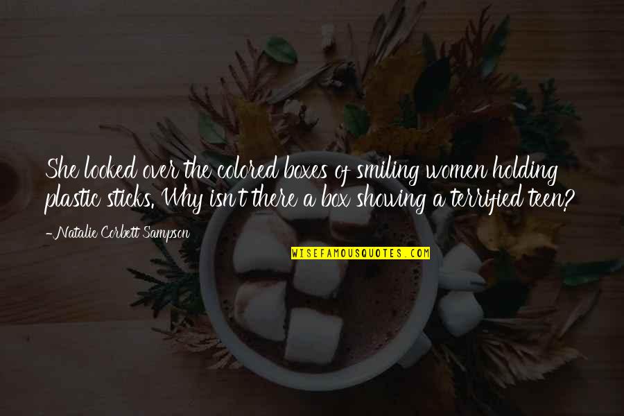 Igbos Tribe Quotes By Natalie Corbett Sampson: She looked over the colored boxes of smiling