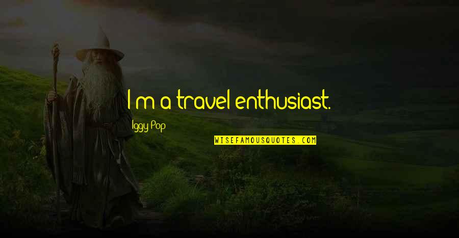 Iggy Pop Quotes By Iggy Pop: I'm a travel enthusiast.