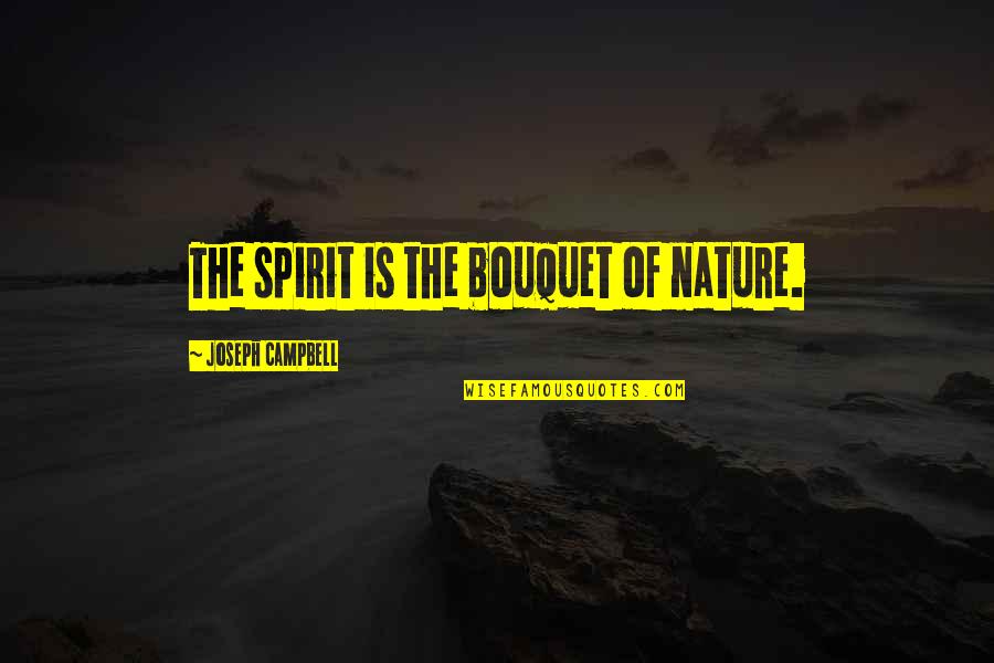 Ign Ron Swanson Quotes By Joseph Campbell: The spirit is the bouquet of nature.