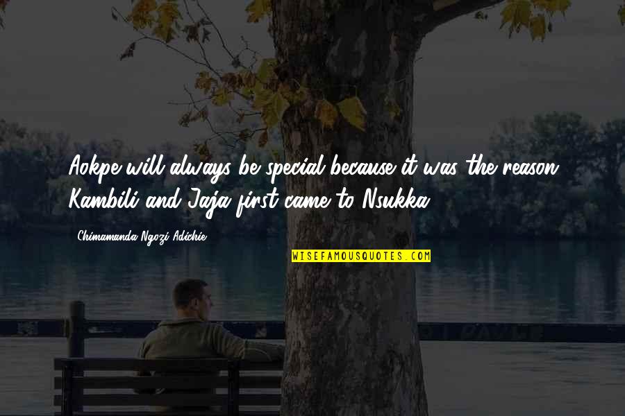 Ignite Media Quotes By Chimamanda Ngozi Adichie: Aokpe will always be special because it was Ignite Media Quotes By Chimamanda Ngozi Adichie: Aokpe will always be special because it was