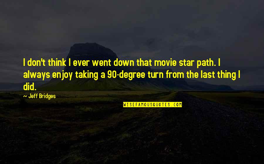 Ignorance Milan Kundera Quotes By Jeff Bridges: I don't think I ever went down that Ignorance Milan Kundera Quotes By Jeff Bridges: I don't think I ever went down that