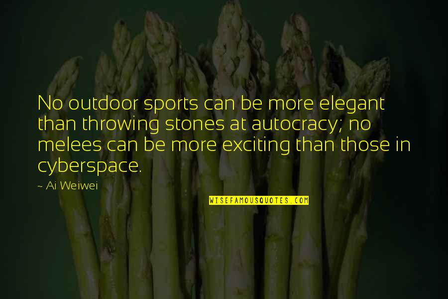 Iholla Sarja Quotes By Ai Weiwei: No outdoor sports can be more elegant than