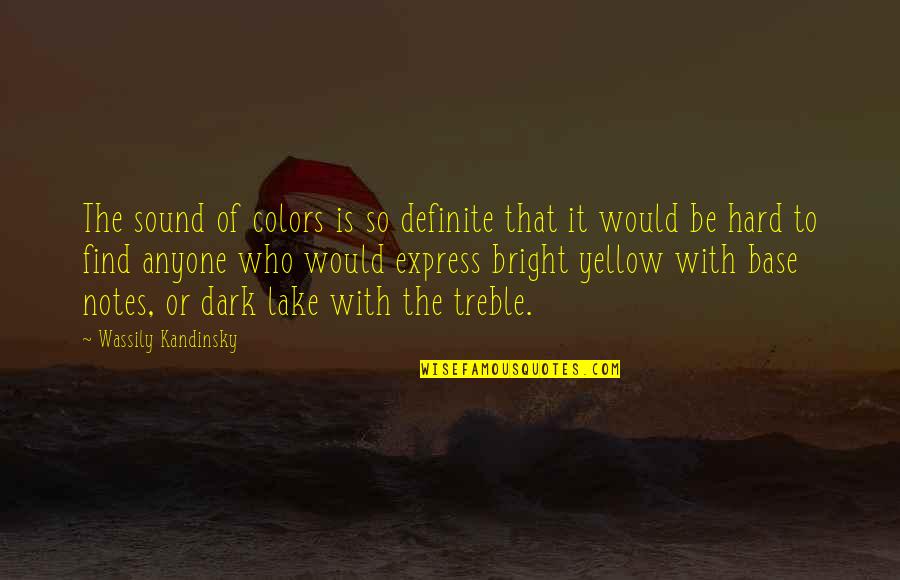 Ihrec Quotes By Wassily Kandinsky: The sound of colors is so definite that