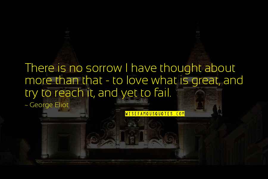 Ijahman Levi Quotes By George Eliot: There is no sorrow I have thought about