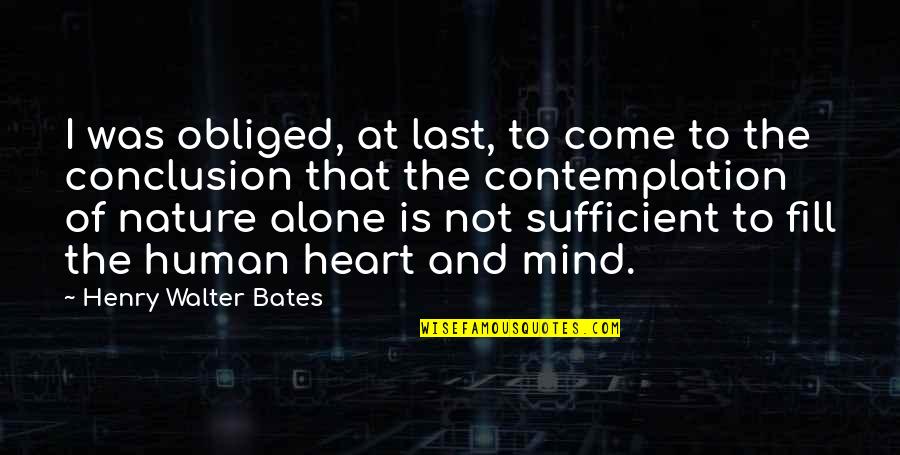 Iktisadi Makaleler Quotes By Henry Walter Bates: I was obliged, at last, to come to Iktisadi Makaleler Quotes By Henry Walter Bates: I was obliged, at last, to come to