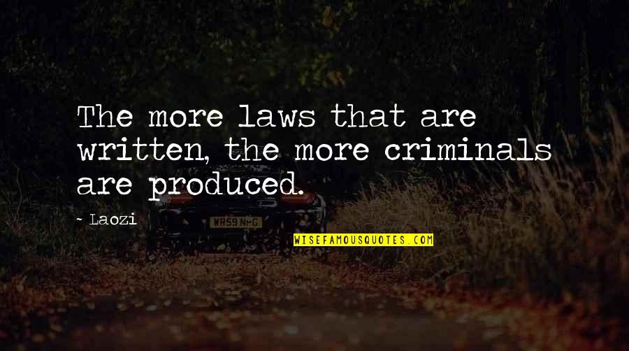 Ila Arda Kullanilan Baz Maddeler Quotes By Laozi: The more laws that are written, the more