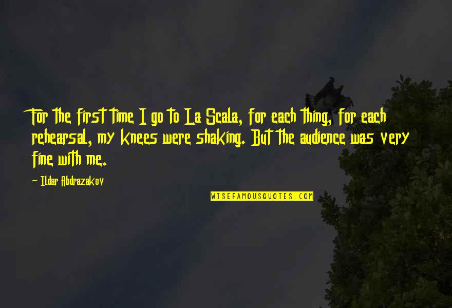 Ildar Quotes By Ildar Abdrazakov: For the first time I go to La Ildar Quotes By Ildar Abdrazakov: For the first time I go to La