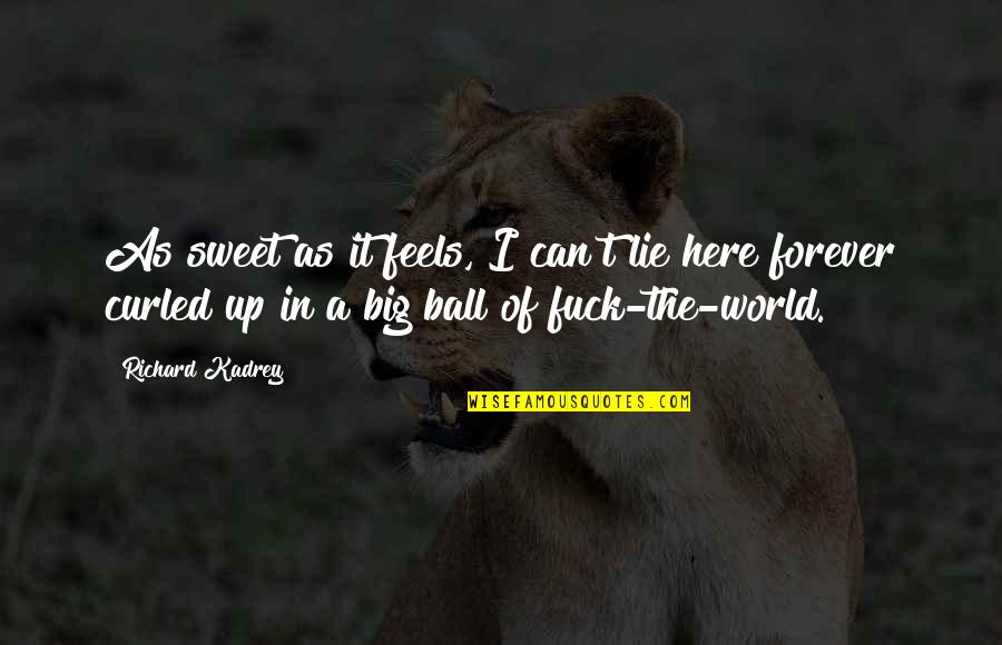 I'll Be Here Forever Quotes By Richard Kadrey: As sweet as it feels, I can't lie
