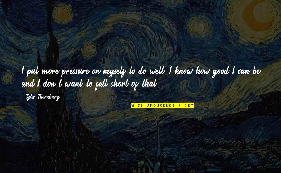 I'll Do Whatever It Takes Love Quotes By Tyler Thornburg: I put more pressure on myself to do
