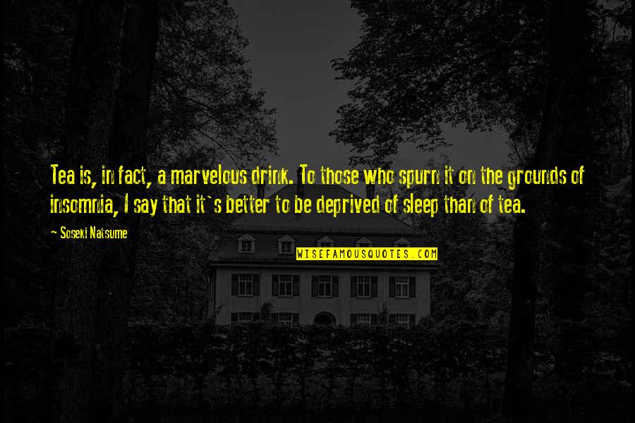 I'll Drink To That Quotes By Soseki Natsume: Tea is, in fact, a marvelous drink. To I'll Drink To That Quotes By Soseki Natsume: Tea is, in fact, a marvelous drink. To