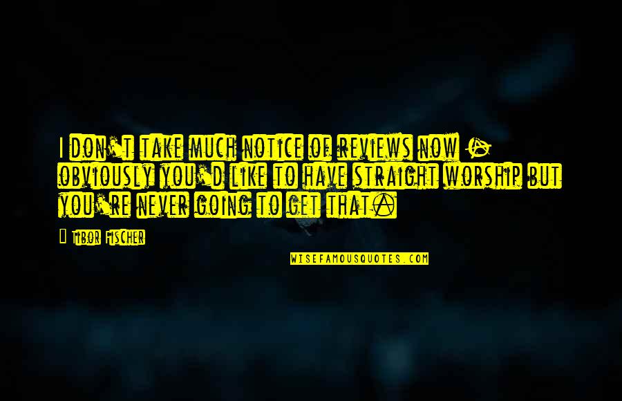 I'll Never Get You Quotes By Tibor Fischer: I don't take much notice of reviews now I'll Never Get You Quotes By Tibor Fischer: I don't take much notice of reviews now