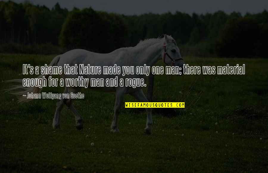 I'll Smile Even If It Hurts Quotes By Johann Wolfgang Von Goethe: It's a shame that Nature made you only