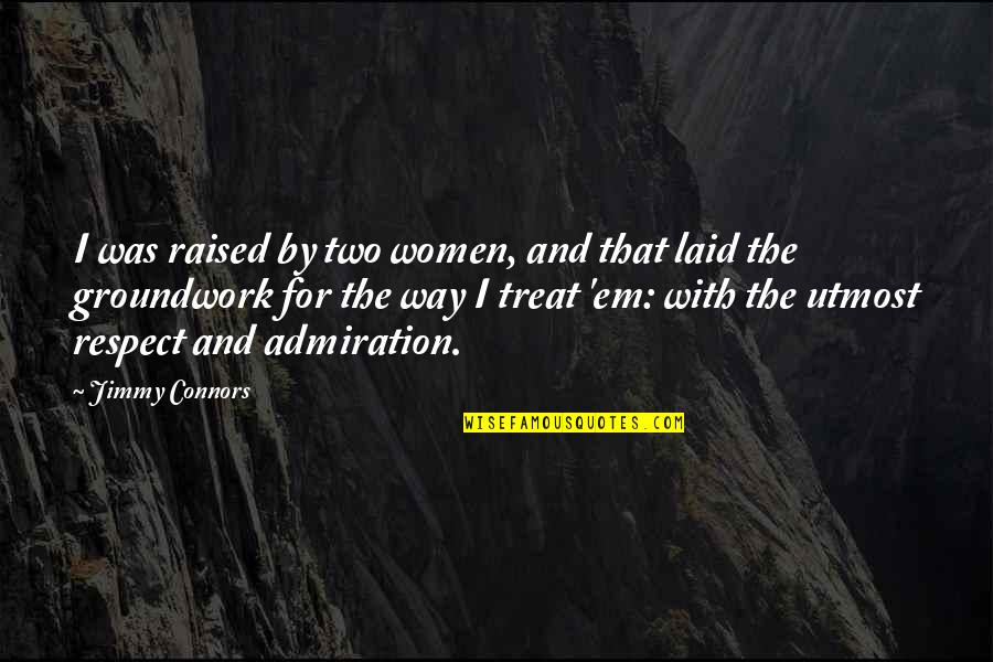 I'll Treat Quotes By Jimmy Connors: I was raised by two women, and that I'll Treat Quotes By Jimmy Connors: I was raised by two women, and that