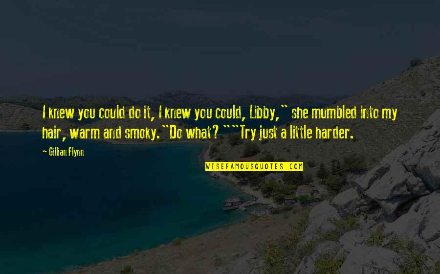 I'll Try Harder Quotes By Gillian Flynn: I knew you could do it, I knew
