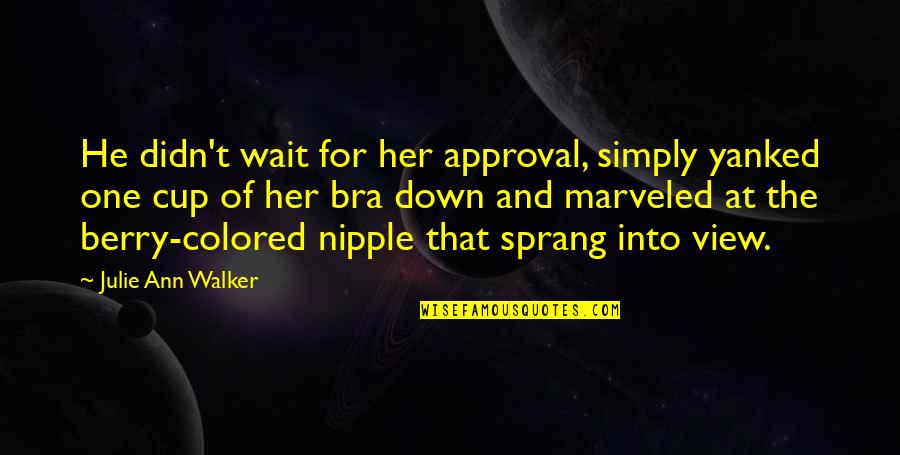 I'll Wait For Her Quotes By Julie Ann Walker: He didn't wait for her approval, simply yanked