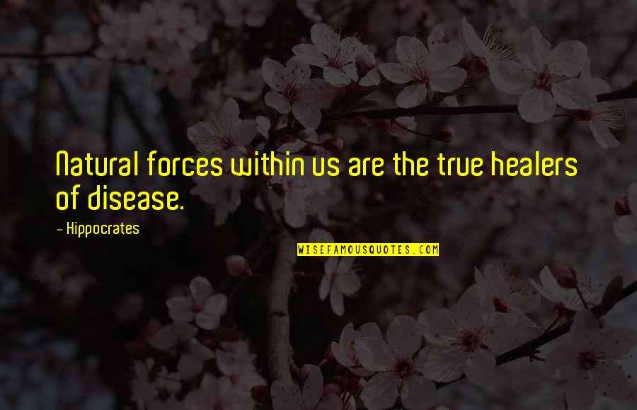 Ill Will Dan Quotes By Hippocrates: Natural forces within us are the true healers