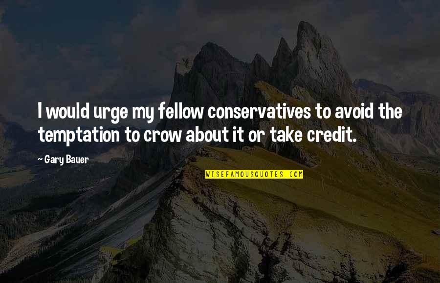 Illesteva Quotes By Gary Bauer: I would urge my fellow conservatives to avoid