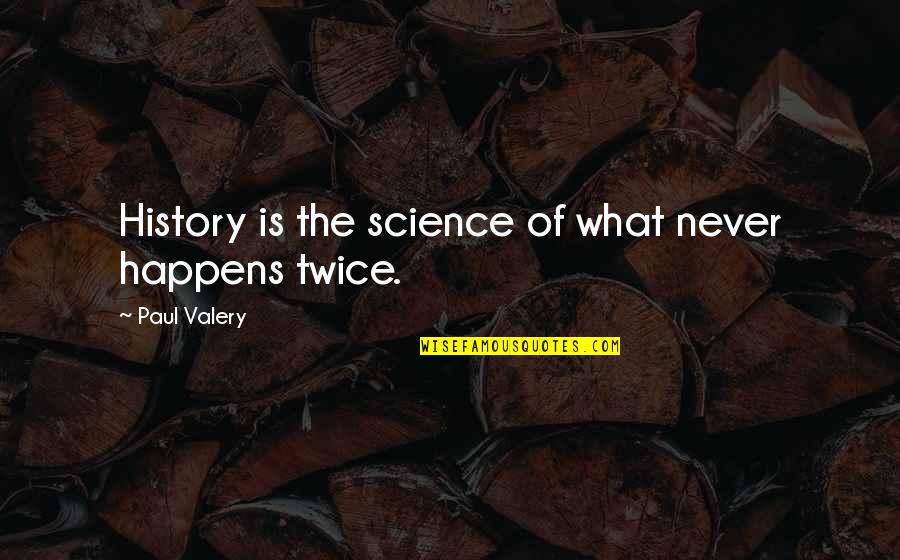 Illusion Of The Mind Quotes By Paul Valery: History is the science of what never happens