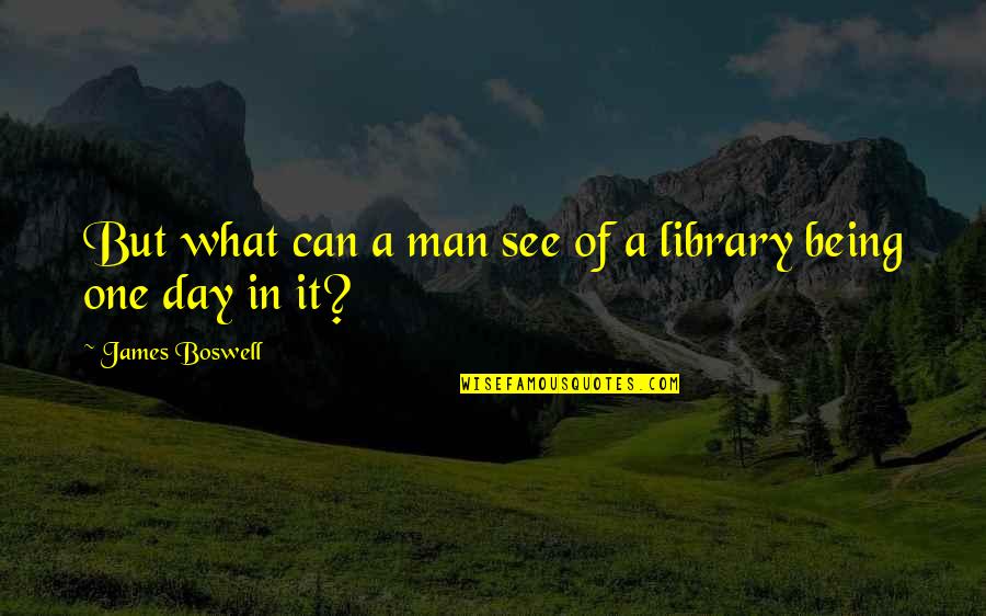 Ilone Hufstetler Quotes By James Boswell: But what can a man see of a Ilone Hufstetler Quotes By James Boswell: But what can a man see of a